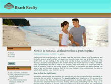 Tablet Screenshot of beach-realty.com